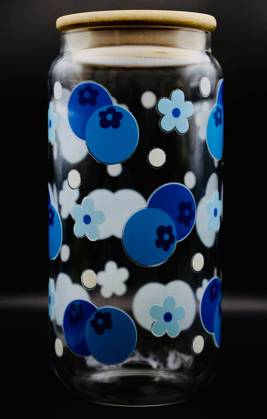 Mug Blueberry Retro Flowers